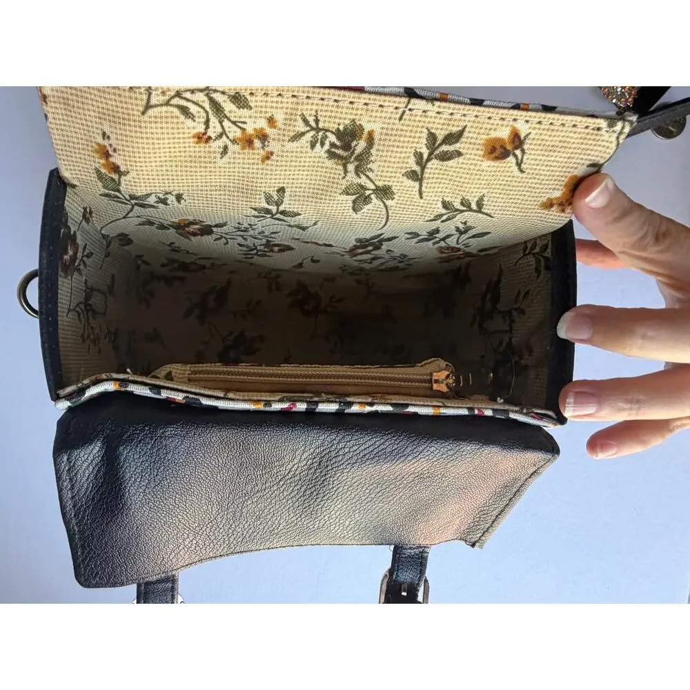 African Tribal Print Box Crossbody Purse Top Handle Satchel Novelty Handbag